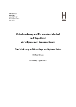 Simon (2015) Unterbesetzung im Pflegedienst (2015 08 24b)