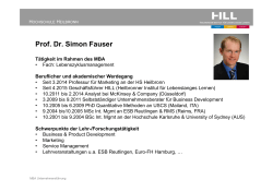 Prof. Dr. Simon Fauser