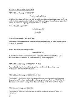 Informationen zur Familie Simon B&auml;r