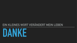 Danke für mein Sein und Leben.key - EGW Bern