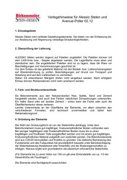 Grunds&auml;tzlich gelten f&uuml;r das Verlegen die selben Regelwerke und
