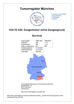 ICD-10 C02: Boesartige Neubildung der Zunge (Zungentumor