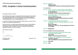 KHSG – Neuigkeiten in Sachen Krankenhausreform