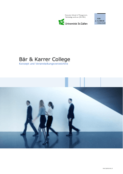 Bär & Karrer College