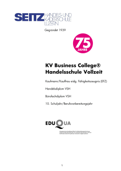KV Business College® Handelsschule Vollzeit