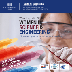 women in science & engineering - Technische Universität Chemnitz