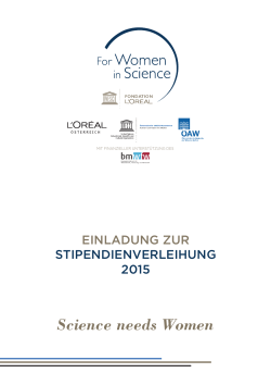 Science needs Women - Österreichische UNESCO