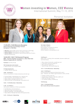 Women investing in Women, CEE Vienna