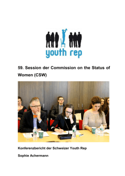 59. Session der Commission on the Status of Women (CSW)