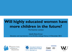 Will highly educated women have more children in the future?