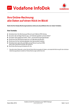 InfoDok 377:Ihre Online-Rechnung: alle Daten auf