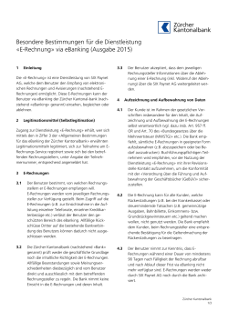 E-Rechnung - Z&uuml;rcher Kantonalbank