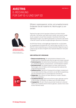e-rechnung f&uuml;r sap is-u und sap sd