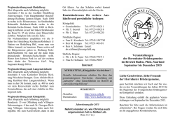 Jahresprogramm 2015 - bei der Evangelischen Gesamtgemeinde