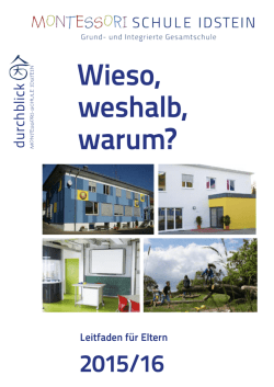 Wieso, weshalb, warum? - montessori