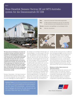 Diesellok Motoren: MTU Online