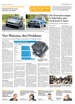Vier Motoren, drei Probleme