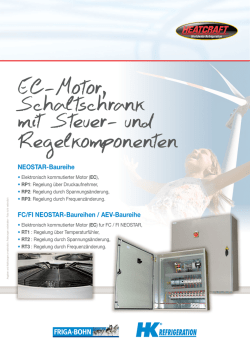 EC-Motor, Schaltschrank mit Steuer- und