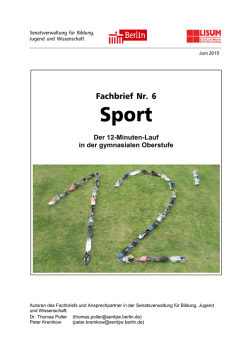 Fachbrief 12-Minuten-Lauf - Bildungsserver Berlin