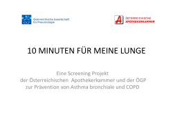 10 Minuten für meine Lunge - Österreichische Apothekerkammer