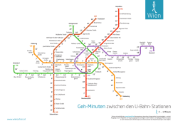 Geh-Minuten. Von Station zu Station