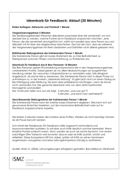 Ideenkorb f&uuml;r Feedback: Ablauf (20 Minuten)