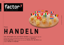 Handeln - factory - Magazin f&uuml;r nachhaltiges Wirtschaften