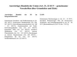 Überblick Auswärtiges Handeln