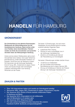 HANDELN F&Uuml;R HAMBURG - Wirtschaftsjunioren Hamburg