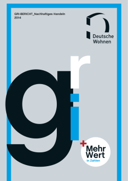 GRI-BERICHT_Nachhaltiges Handeln 2014