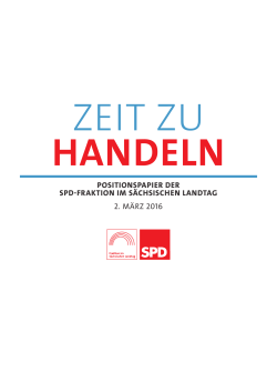 Positionspapier - SPD-Fraktion im Sächsischen Landtag