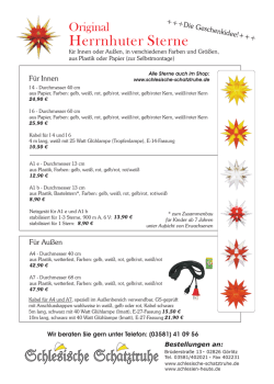 Herrnhuter Sterne