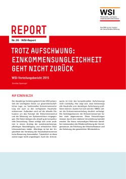 WSI-Verteilungsbericht 2015 - Hans-Böckler