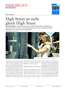 High Street ist nicht gleich High Street