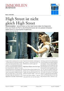High Street ist nicht gleich High Street