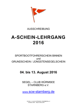 A-SCHEIN-LEHRGANG 2016