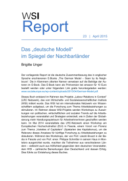 Das „deutsche Modell“ im Spiegel der Nachbarländer