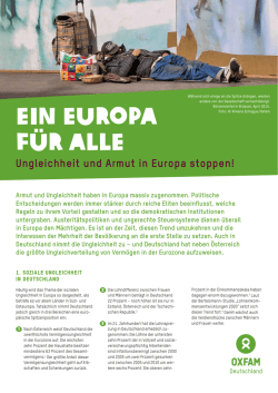 Ein Europa f&uuml;r Alle
