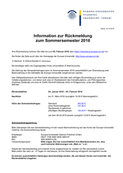 Rückmeldung