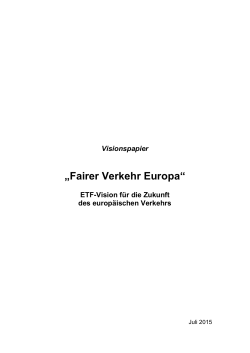 „Fairer Verkehr Europa“