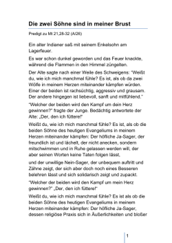 Die zwei S&ouml;hne sind in meiner Brust