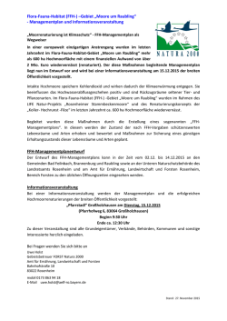 Flora-Fauna-Habitat (FFH-) –Gebiet „Moore um Raubling