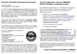 Flugblatt hier als pdf - Arbeitsunrecht in Deutschland