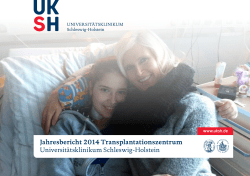 Jahresbericht Transplantationszentrum 2014