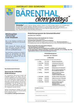 amtsblatt der gemeinde