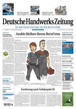 Deutsche Handwerks Zeitung Ausgabe 9/2015