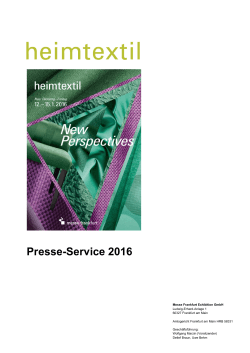 Presse-Service 2016 - Heimtextil