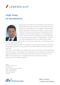 Holger Knapp - dfv Mediengruppe