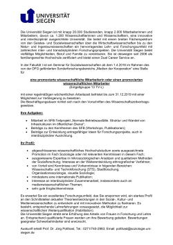 Die Universit&auml;t Siegen ist mit knapp 20.000 Studierenden, knapp