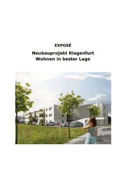 Neubauprojekt Klagenfurt Wohnen in bester Lage